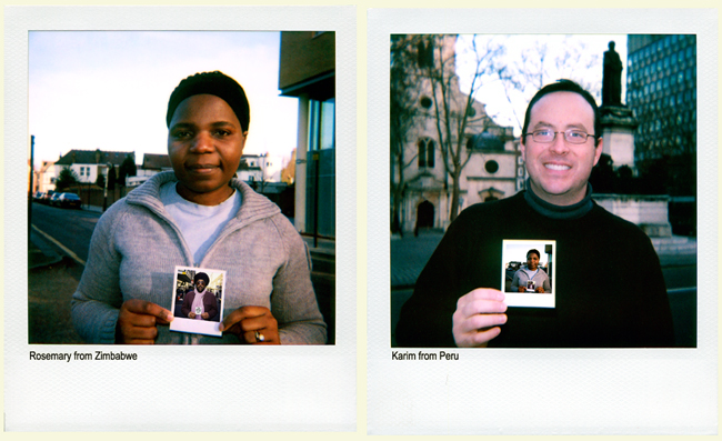 Rosemary from Zimbabwe and Karim from Peru