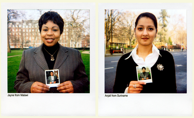 Jayne from Malawi and Anjali from Suriname