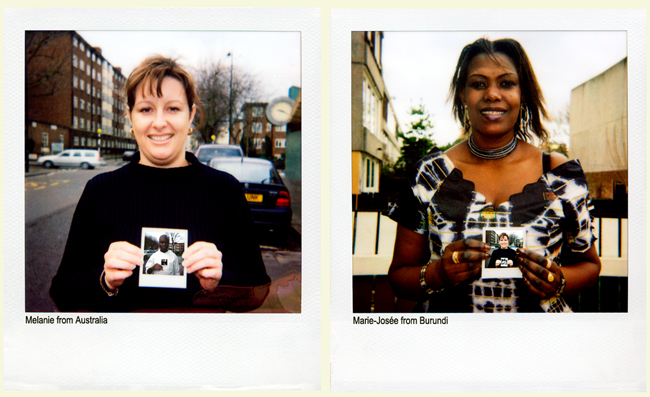 Melanie from Australia and Marie-Josee from Burundi